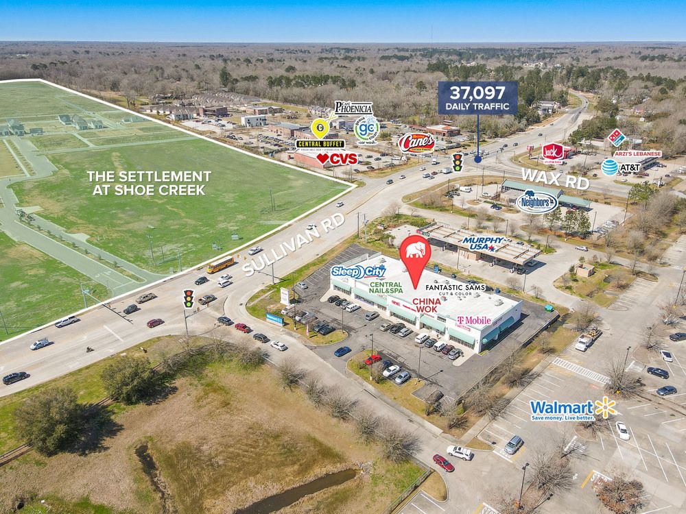 Retail Suite Adjacent to Walmart in Central: 10218 Sullivan Rd, Baton Rouge, LA 70818
